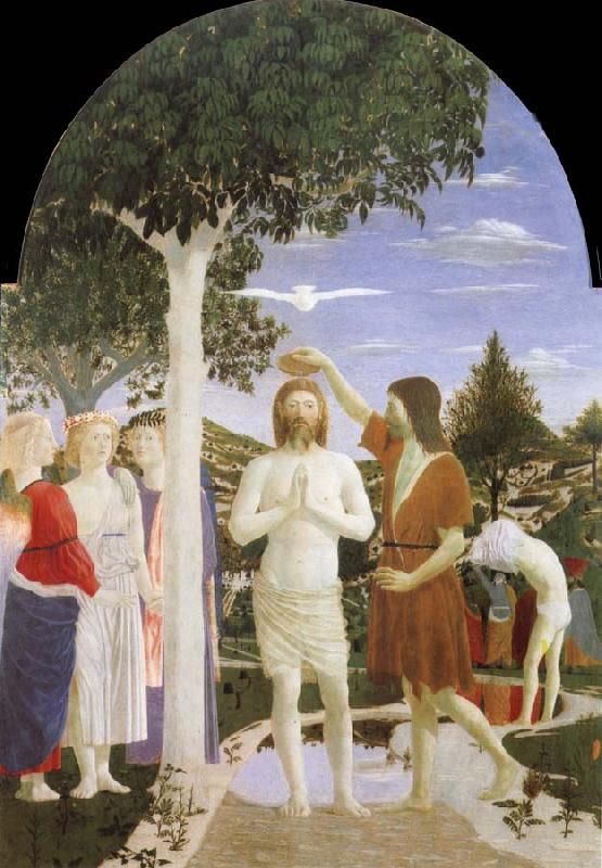 Piero della Francesca Baptism of Christ oil painting image